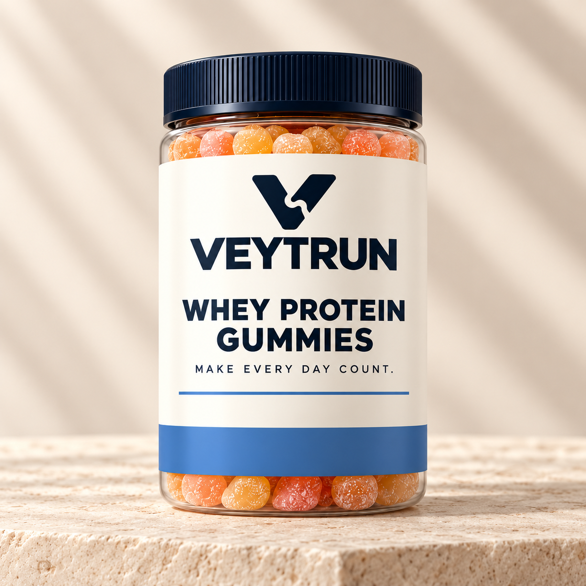 VEYTRUN Whey Protein Gummies — packaging concept